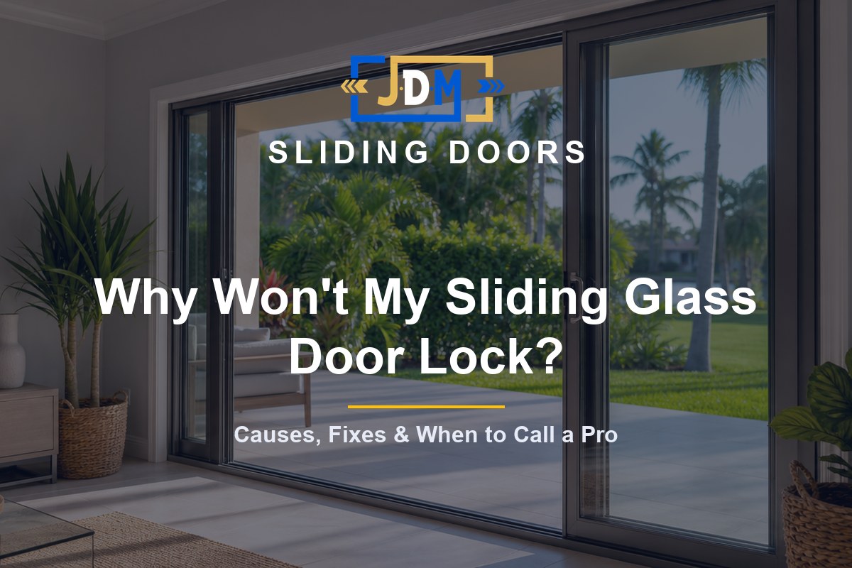 Why Won't My Sliding Glass Door Lock? Causes, Fixes, and When to Call a Pro (2026)