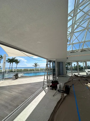 Commercial oceanfront sliding glass door project by JDM in Florida